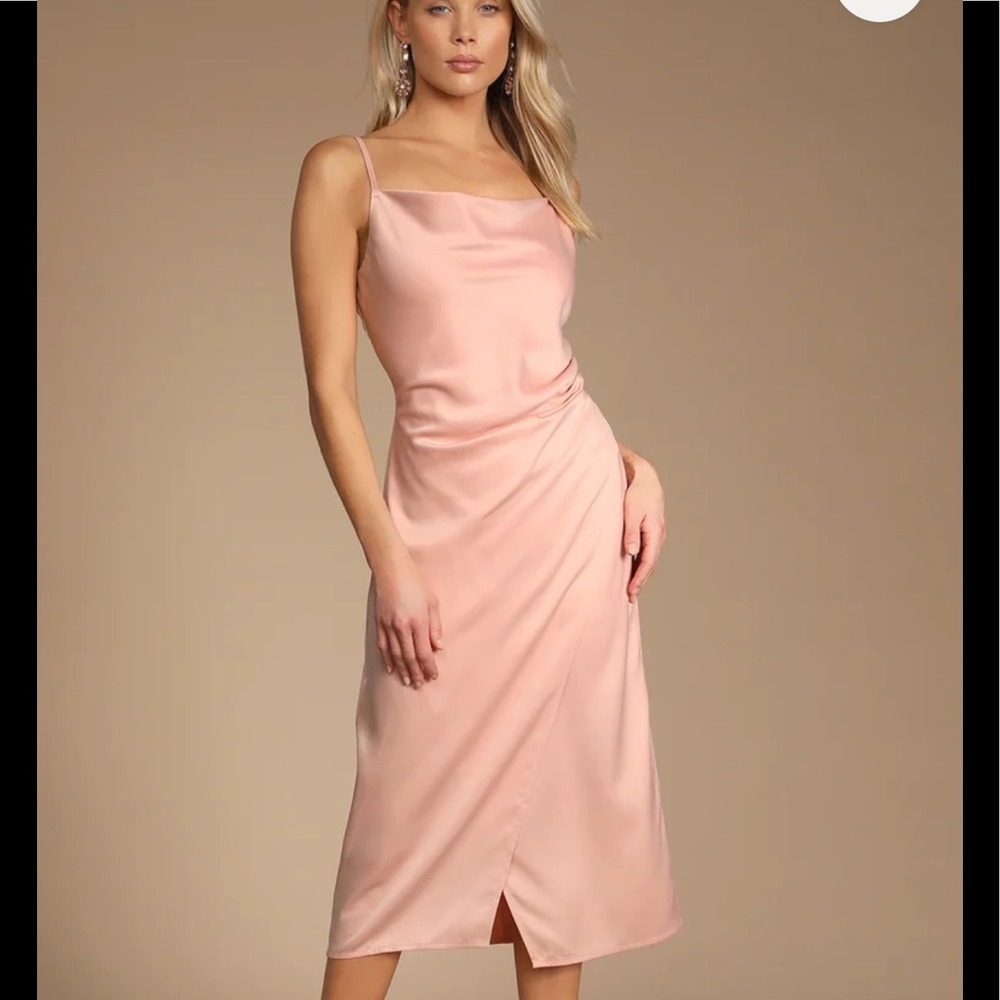 Lulus satin dress